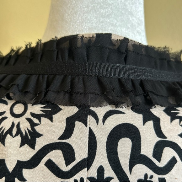 Marisa Christina Evening Blazer Jacket Womans XL Black Beige Floral Pockets Trim - Picture 15 of 16